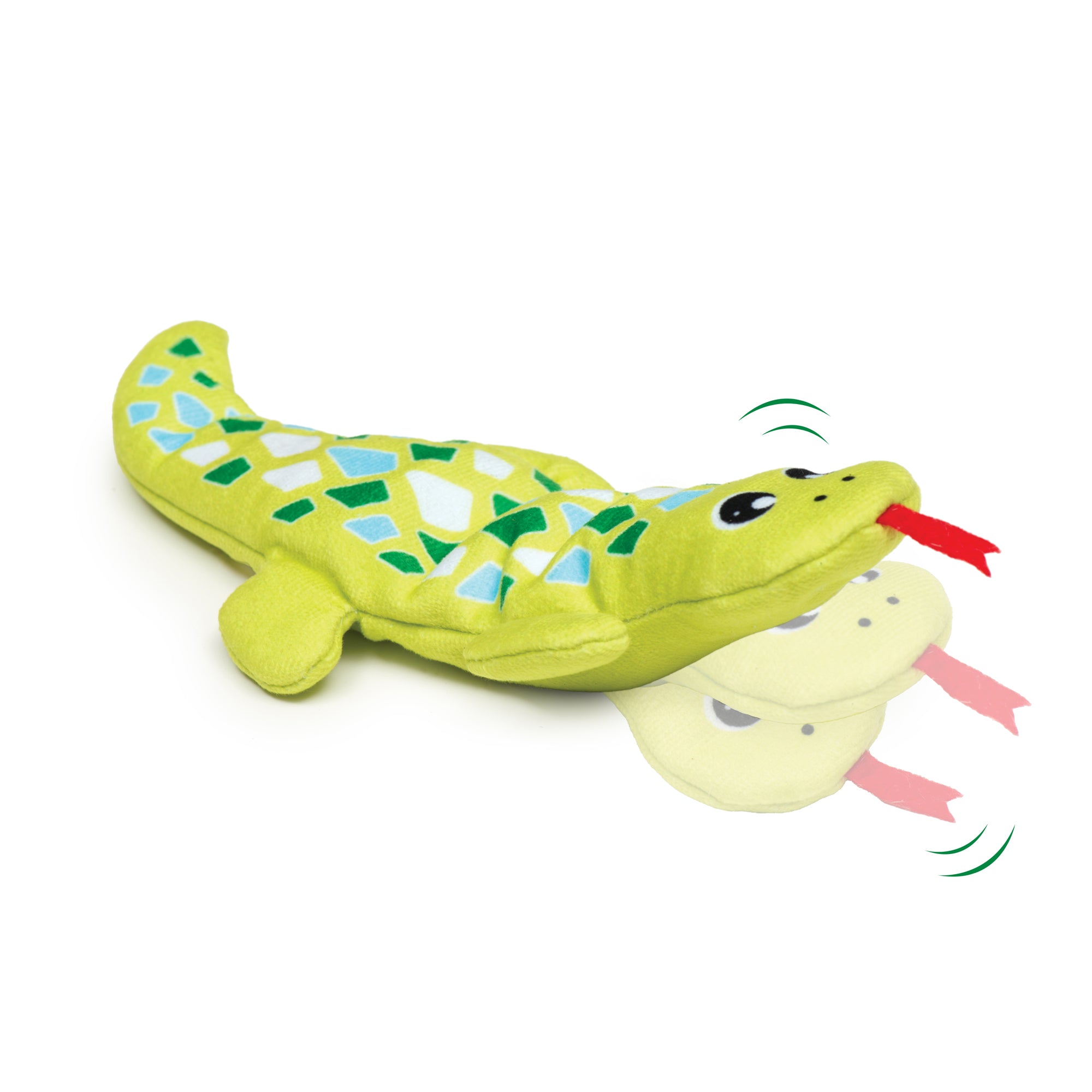 Groovy gecko toy for cats