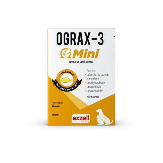 Ograx-3 Mini twist-off capsules for cats and dogs