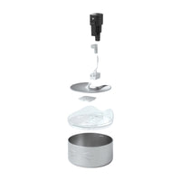 Drinking fountain cordless PIXI in stainless steel