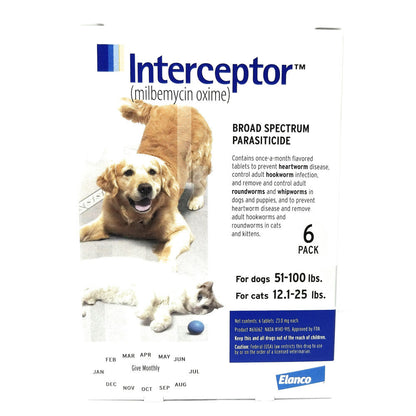 Interceptor flavor tabs for cats and dogs