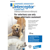 Interceptor flavor tabs for cats and dogs