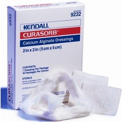 Kendall calcium alginate dressing