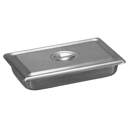 Instrument and catheter tray with flat cover