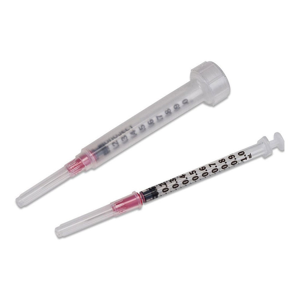 Syringe 1 ml Monoject 1 with detachable needle rigid pack