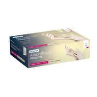 Glove exam latex AssureTouch Respond non sterile powder free