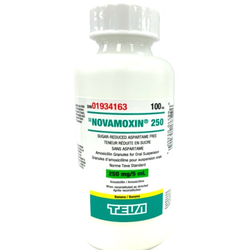 Amoxicillin Suspension Reduced in Sugar