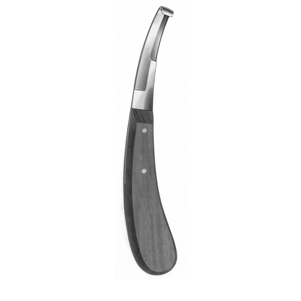 Hoof and claw knife wood handle