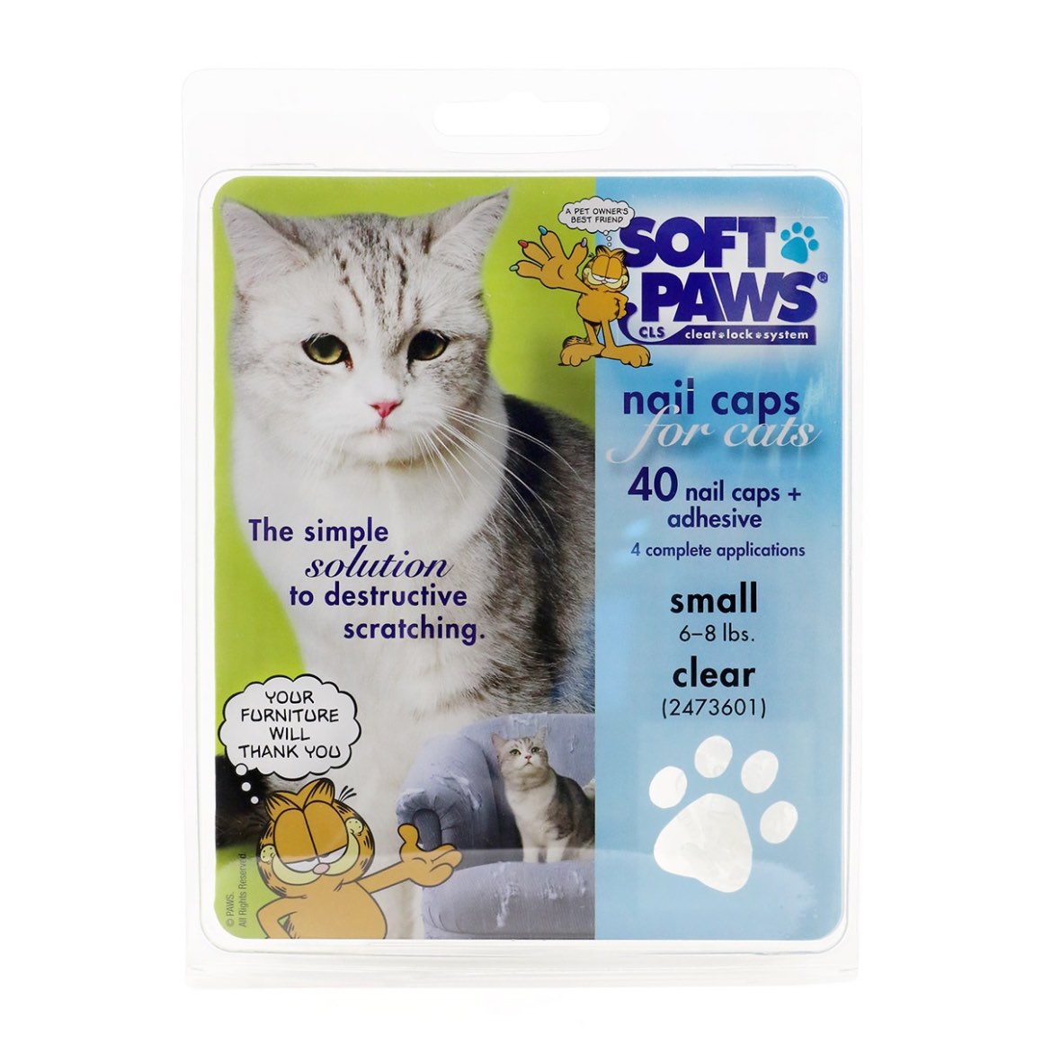 Softpaws nail cap kit for cat