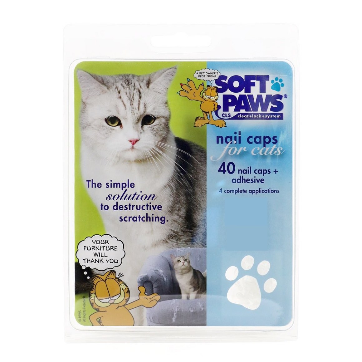 Softpaws nail cap kit for cat