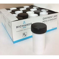 Ointment jars plastic capped