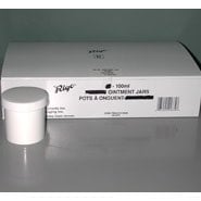 Ointment jars plastic capped