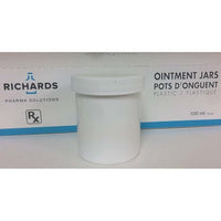 Ointment jars plastic capped