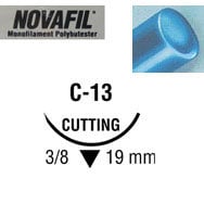 Novafil suture 3/0 with 3/8 circle needle (18 in)
