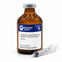 Burows Solution 0.5% and Hydrocortisone 1 % Compounded Solution - 30 mL